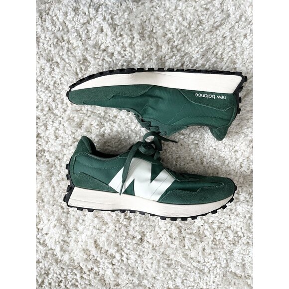 New Balance Forest Green and White Men\'s Athletic Sneakers